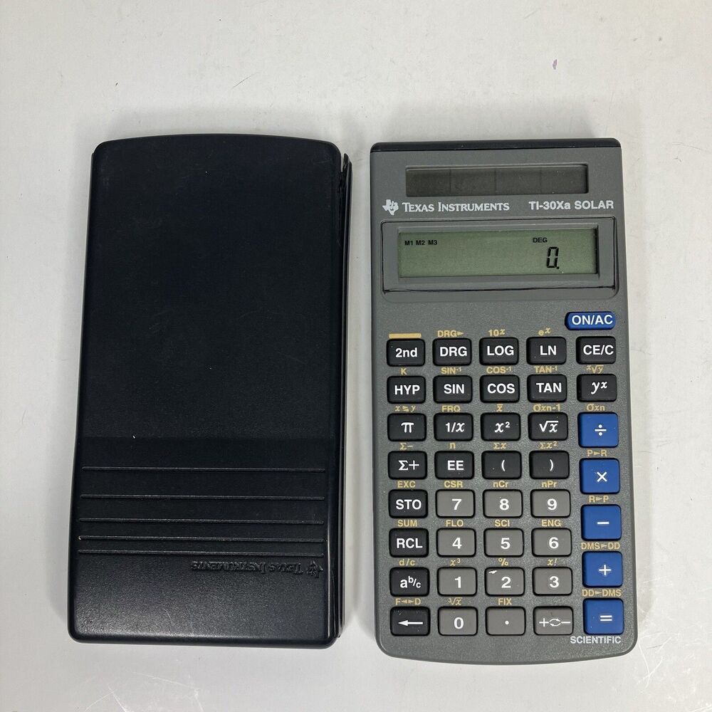 Texas Instrument TI-30XA Calculator Working